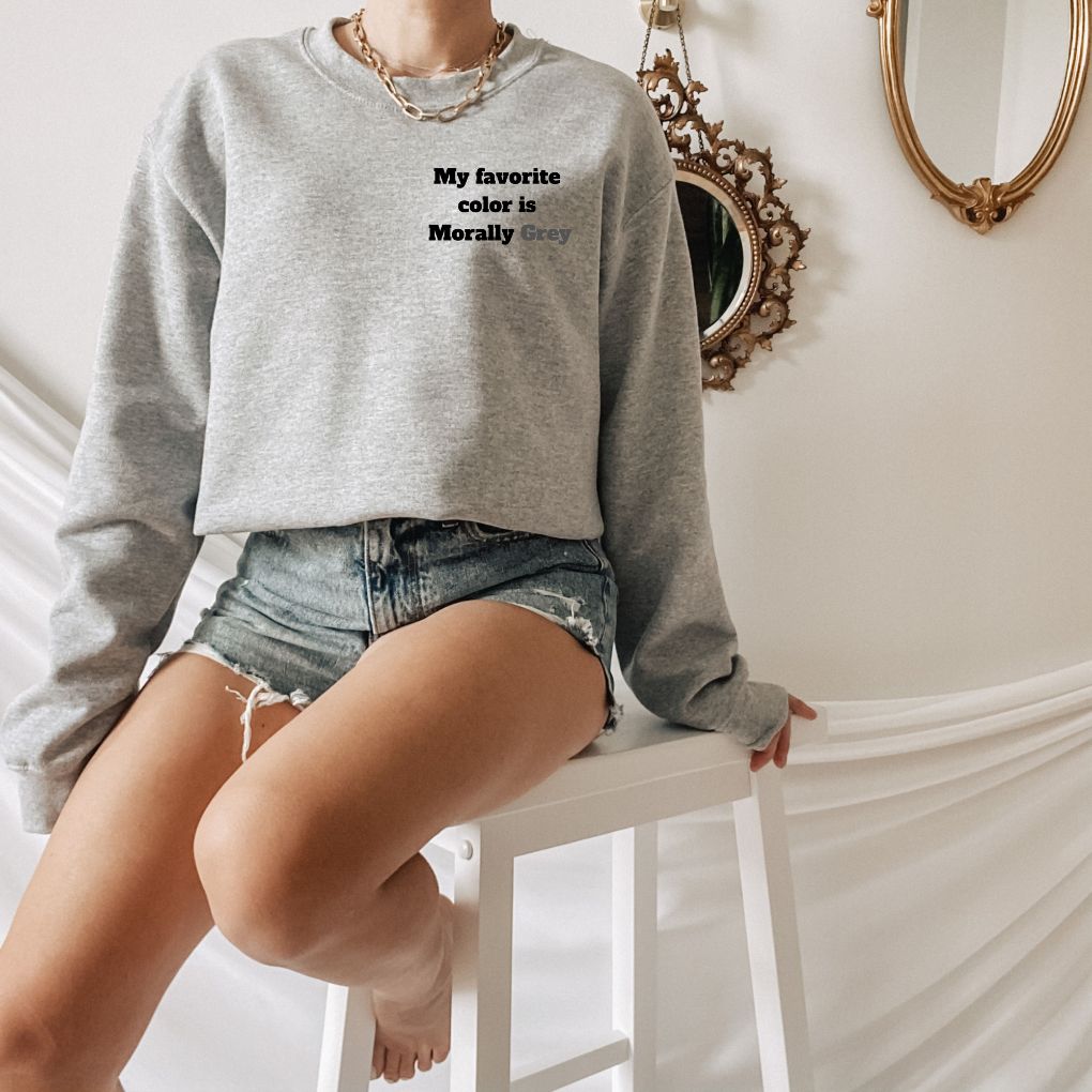 Morally Grey Characters Sweatshirt - Smut Readers Sweater