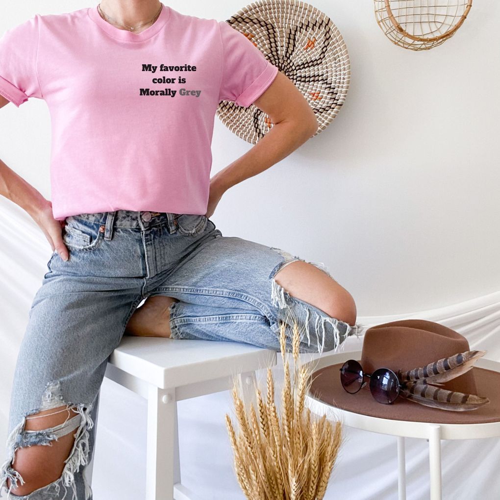 Pink Morally Grey Characters T-Shirt - Smut Readers T-Shirt
