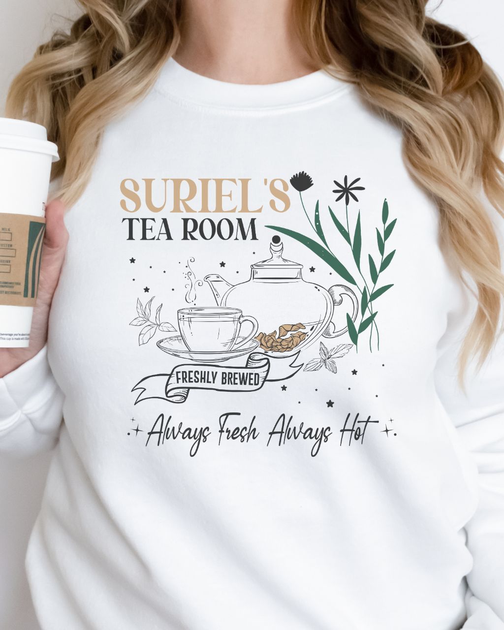 Suriel's Tea Room Sweatshirt - ACOTAR Velaris Sarah J. Maas Inspired Sweater