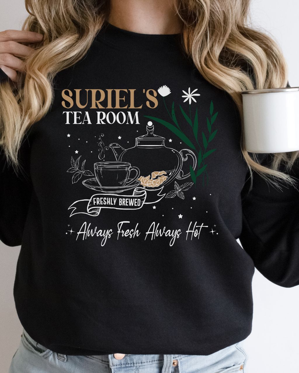 Suriel's Tea Room Sweatshirt - ACOTAR Velaris Sarah J. Maas Inspired Sweater