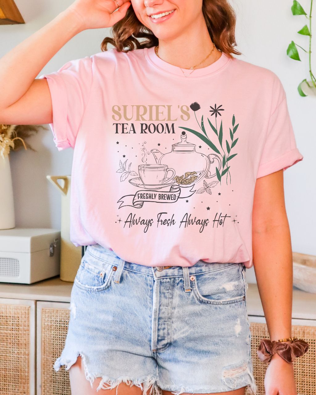 Suriel's Tea Room Comfort Colors T-Shirt - ACOTAR Sarah J. Maas Inspired Tee