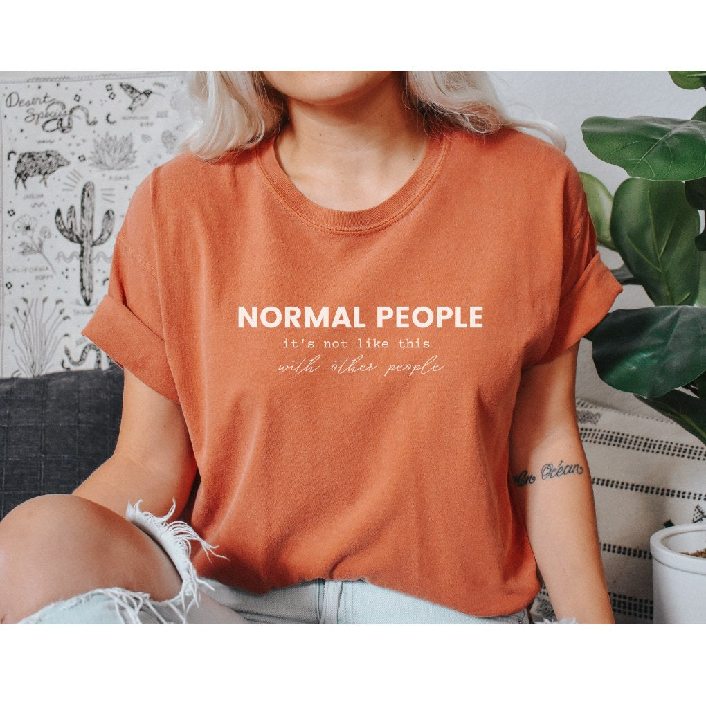 Yam Normal People Sally Rooney Inspired Comfort Colors T-Shirt - Bookish Shirt