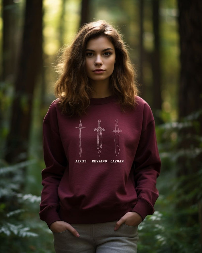 A Court of Thorns and Roses Bat Boys Sweatshirt - ACOTAR Azriel, Cassian, Ryhsand Sweater - Liam & Lore