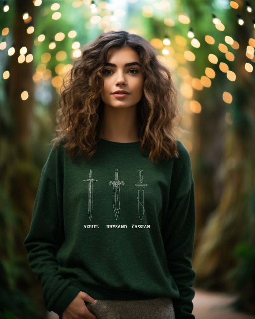 A Court of Thorns and Roses Bat Boys Sweatshirt - ACOTAR Azriel, Cassian, Ryhsand Sweater - Liam & Lore