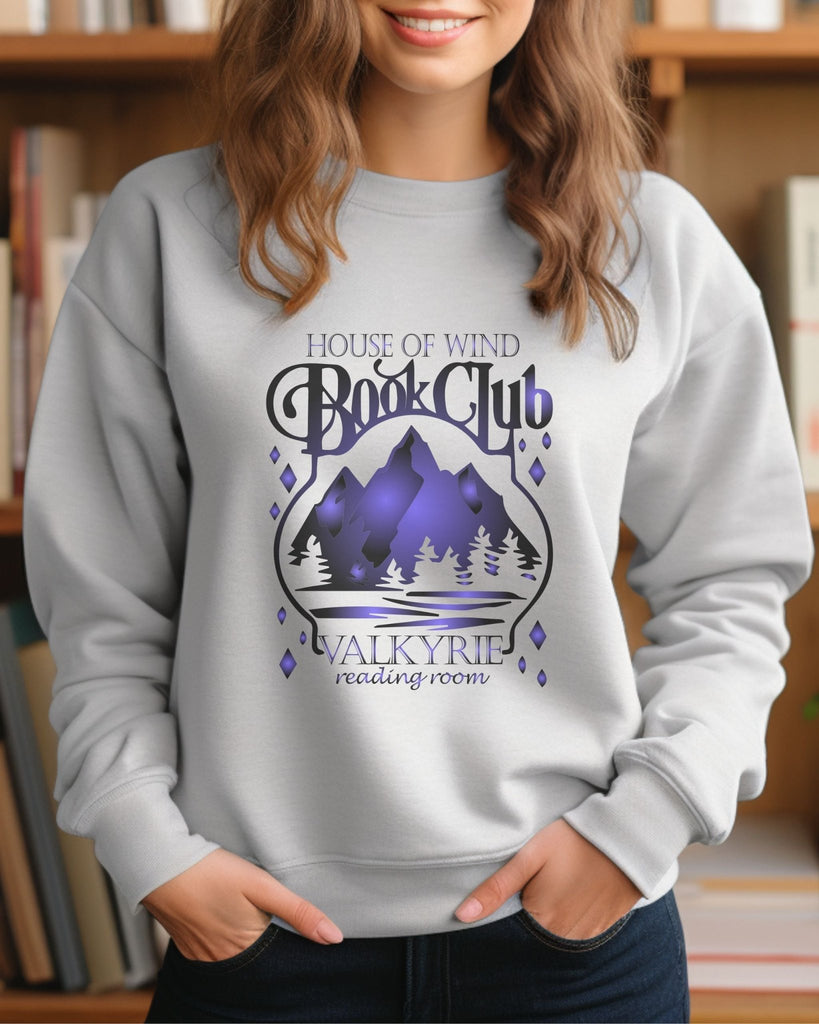 ACOTAR - Inspired Tie - Dye Sweatshirt - House of Wind Valkyrie Book Club - Liam & Lore