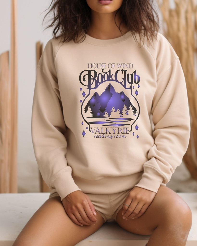 ACOTAR - Inspired Tie - Dye Sweatshirt - House of Wind Valkyrie Book Club - Liam & Lore