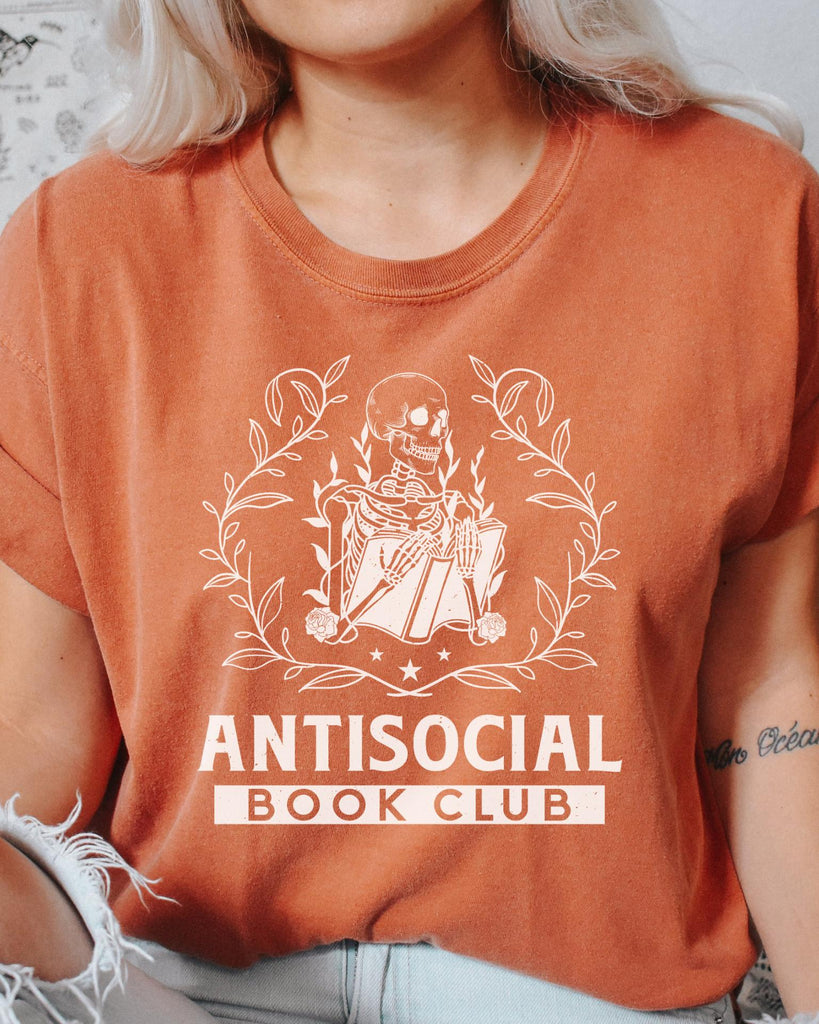 Anti Social Book Club Comfort Colors T-shirt - Liam & Lore