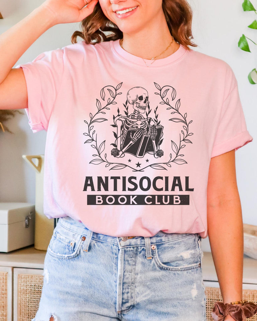 Anti Social Book Club Comfort Colors T-shirt - Liam & Lore