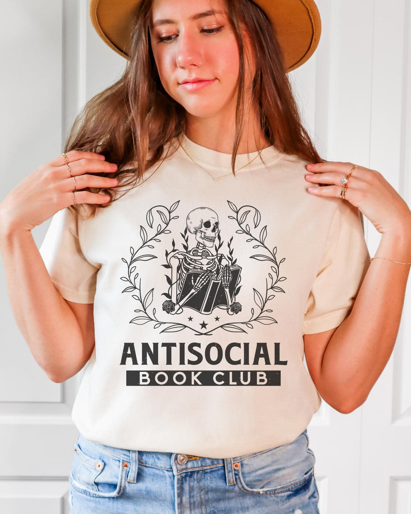 Anti Social Book Club Comfort Colors T-shirt - Liam & Lore