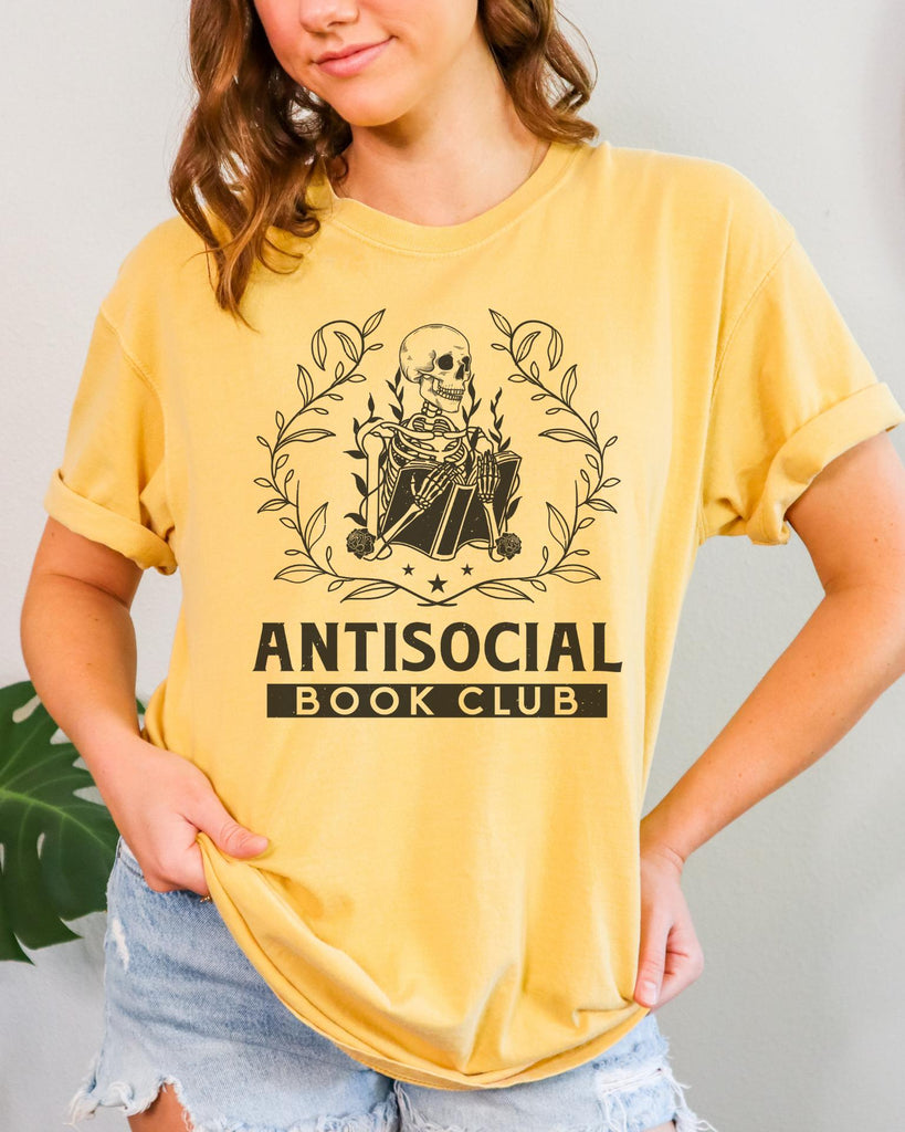 Anti Social Book Club Comfort Colors T-shirt - Liam & Lore