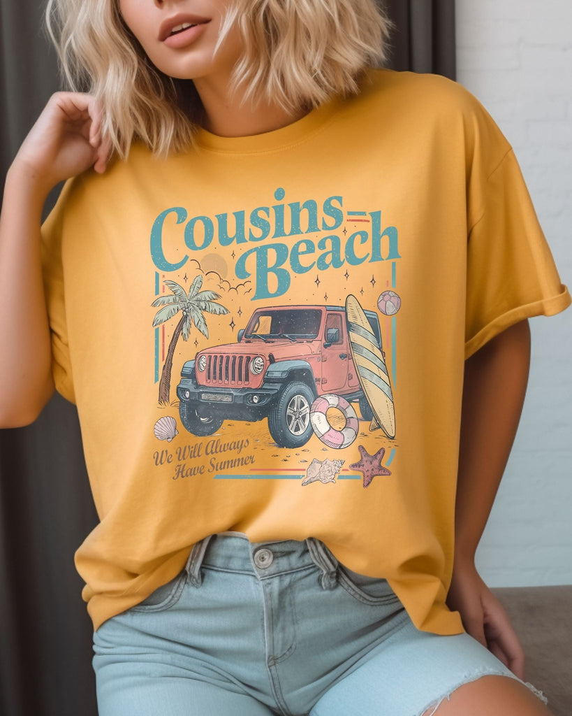 Cousins Beach T-Shirt | Jeep Edition | The Summer I Turned Pretty Merch (TSITP Comfort Colors Tee) - Liam & Lore