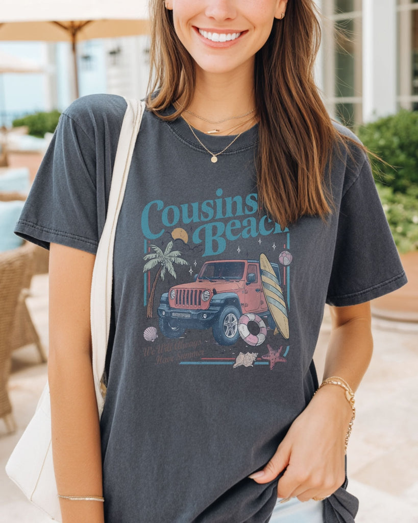 Cousins Beach T-Shirt | Jeep Edition | The Summer I Turned Pretty Merch (TSITP Comfort Colors Tee) - Liam & Lore