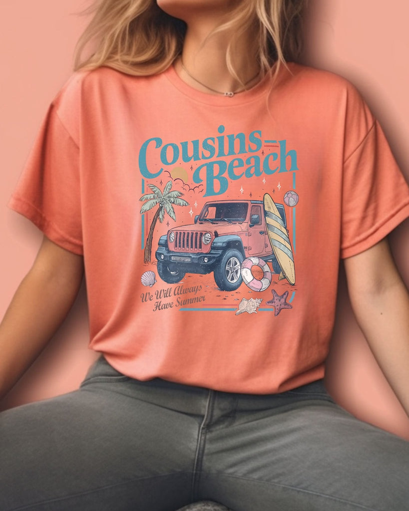 Cousins Beach T-Shirt | Jeep Edition | The Summer I Turned Pretty Merch (TSITP Comfort Colors Tee) - Liam & Lore