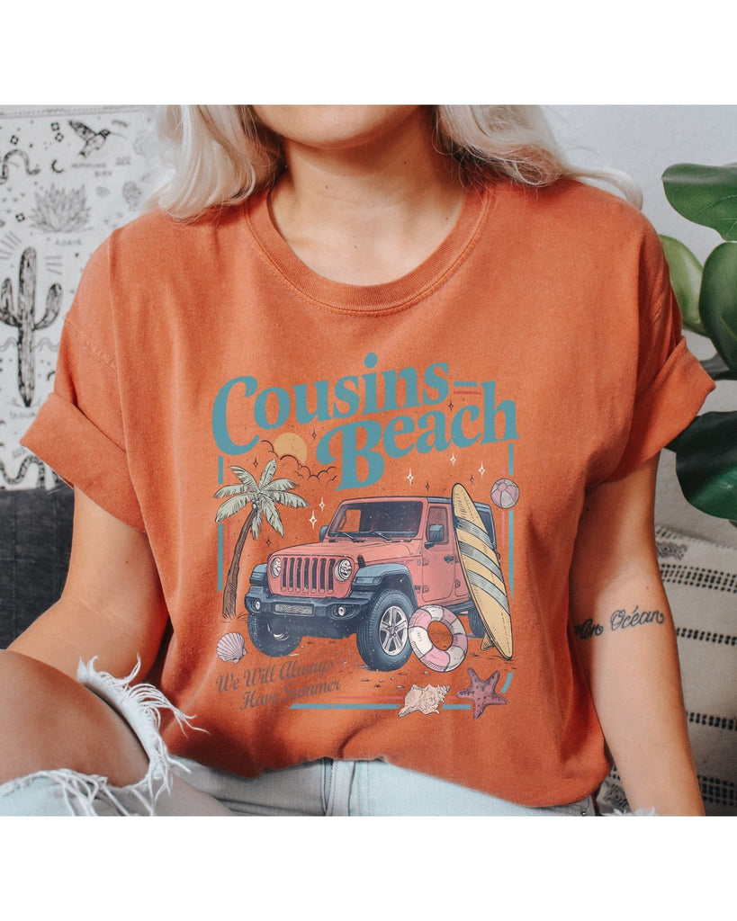 Cousins Beach T-Shirt | Jeep Edition | The Summer I Turned Pretty Merch (TSITP Comfort Colors Tee) - Liam & Lore