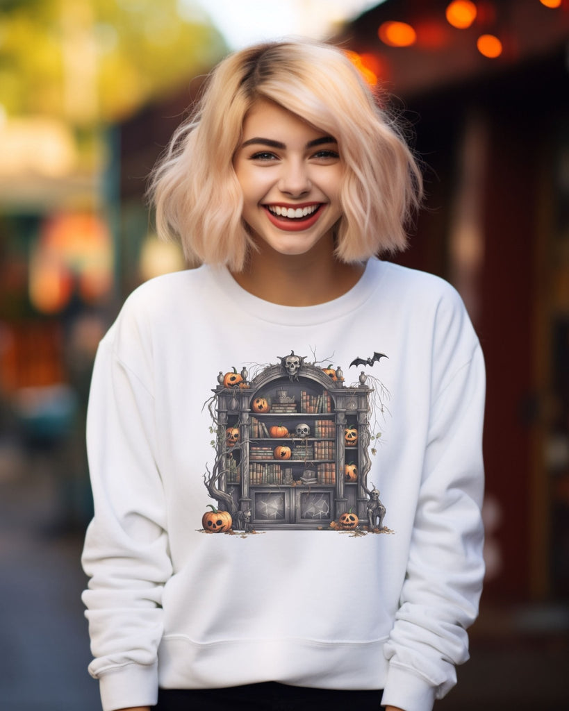Gothic Halloween Watercolor Antique Bookish Sweatshirt - Liam & Lore