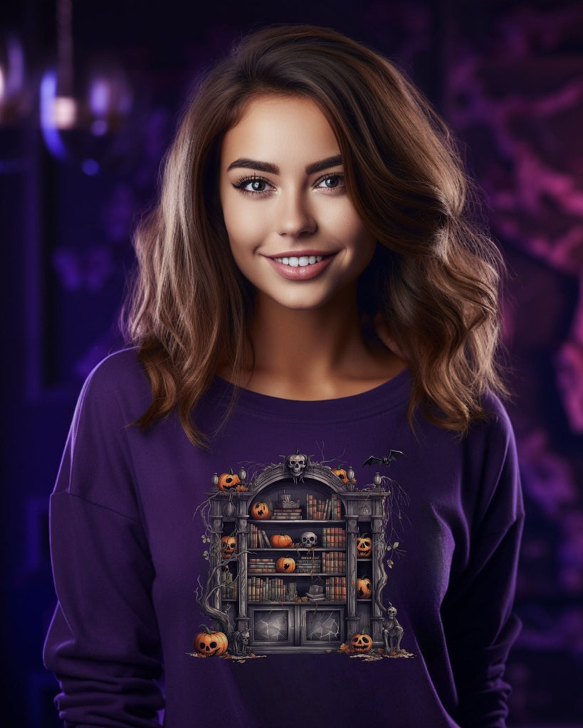 Gothic Halloween Watercolor Antique Bookish Sweatshirt - Liam & Lore
