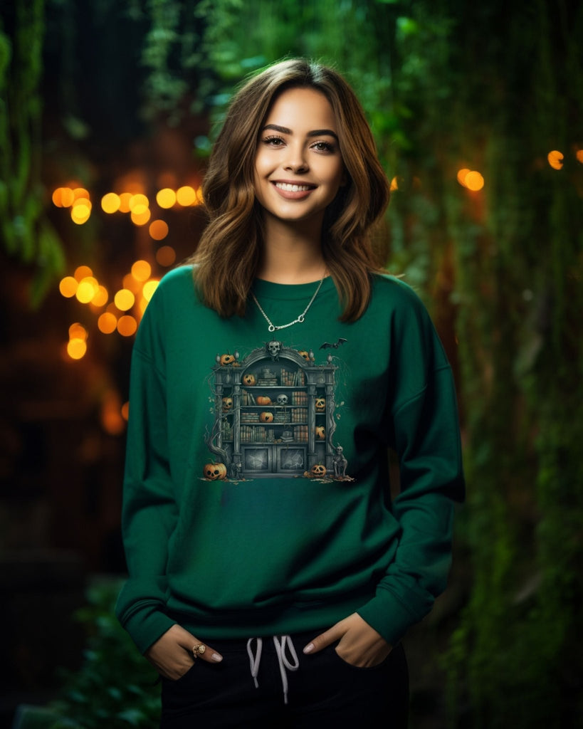 Gothic Halloween Watercolor Antique Bookish Sweatshirt - Liam & Lore