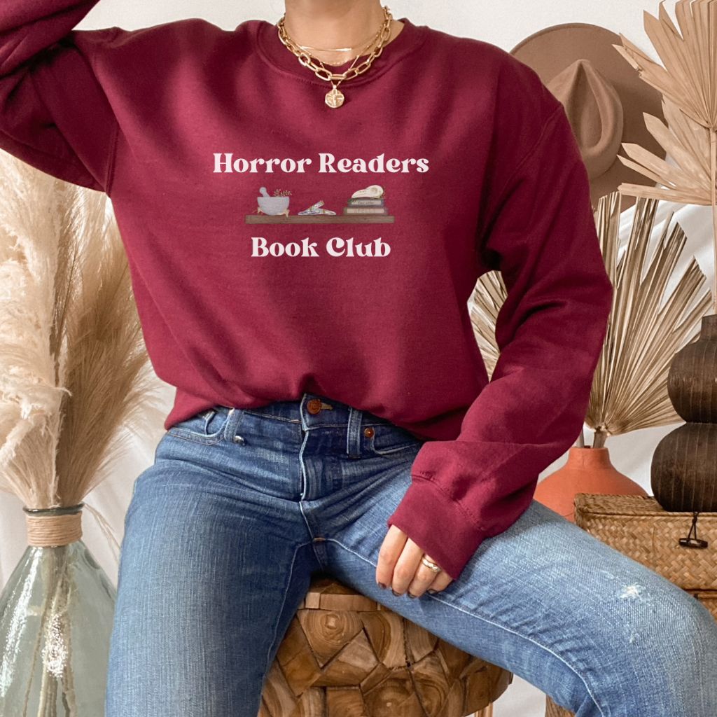 Horror Readers Bookish Sweatshirt - Horror Thriller Books Fan Sweater - Liam & Lore