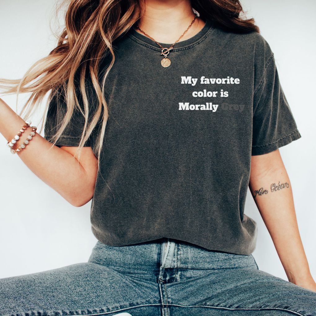 Morally Grey Comfort Colors T-Shirt - Smut Readers T-Shirt - Liam & Lore