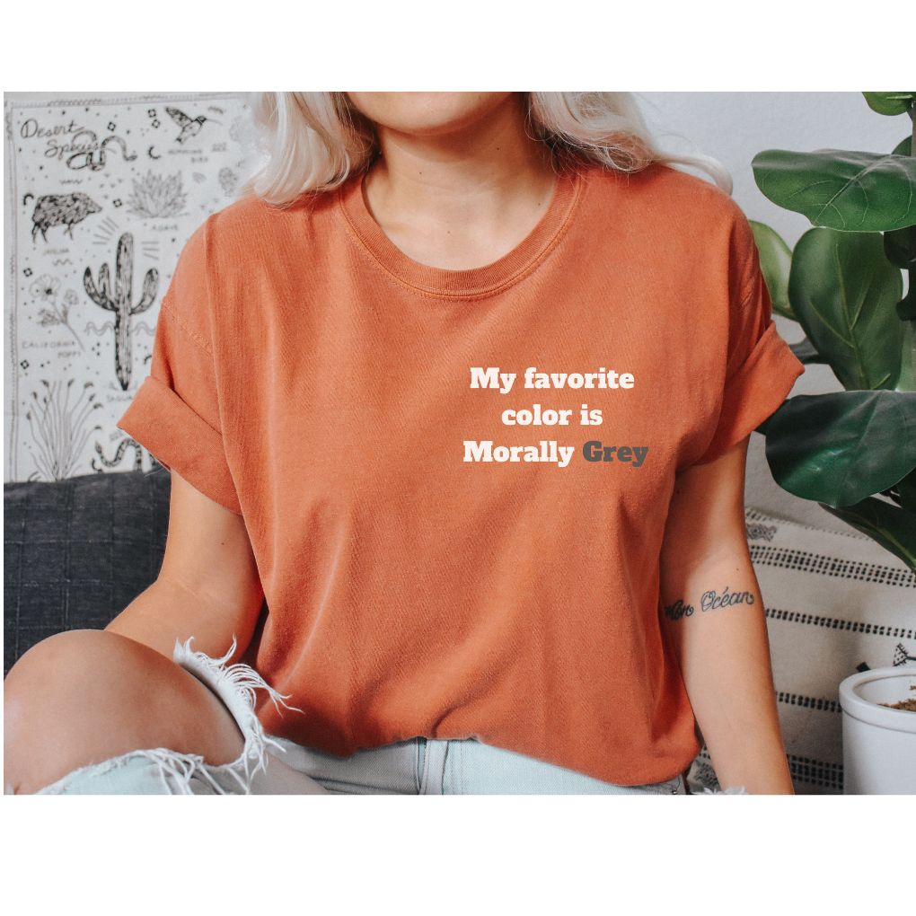 Morally Grey Comfort Colors T-Shirt - Smut Readers T-Shirt - Liam & Lore