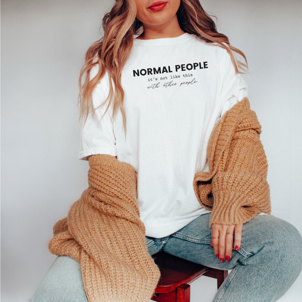 Normal People Sally Rooney Inspired Comfort Colors T-Shirt - Bookish Shirt - Liam & Lore