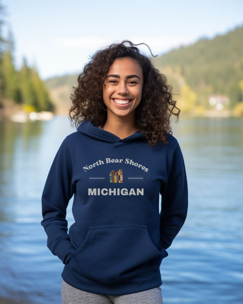 North Bear Shores Michigan Hoodie - Emily Henry Bookish Inspired Hoodie - Liam & Lore