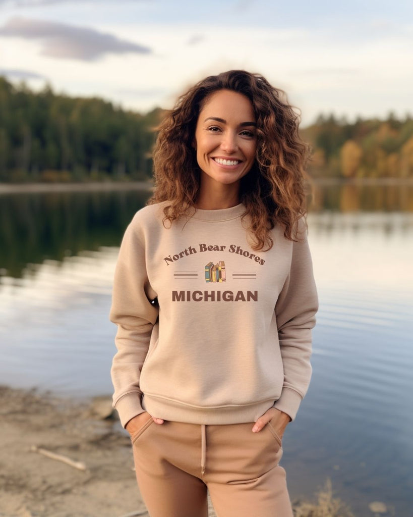 North Bear Shores Michigan Sweatshirt - Emily Henry Bookish Inspired Sweater - Liam & Lore