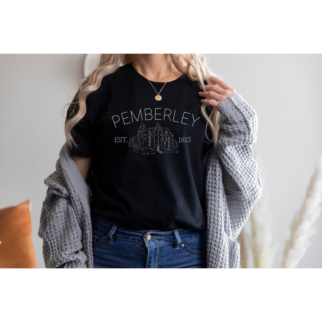 Pemberley Manor T-Shirt - Jane Austen Inspired Bookish Shirt - Liam & Lore