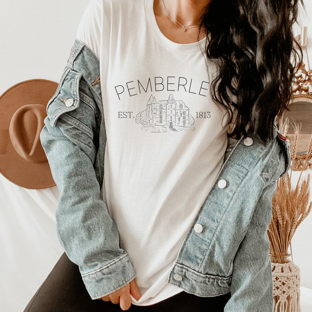 Pemberley Manor T-Shirt - Jane Austen Inspired Bookish Shirt - Liam & Lore
