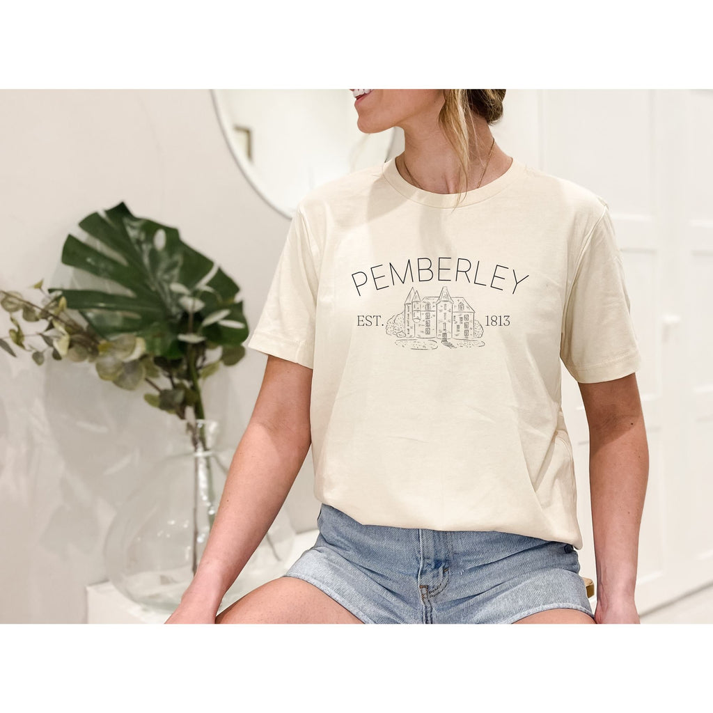 Pemberley Manor T-Shirt - Jane Austen Inspired Bookish Shirt - Liam & Lore