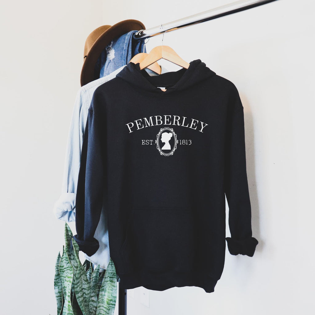 Pemberley Silhouette Hoodie - Jane Austen Inspired Bookish Hoodie - Liam & Lore