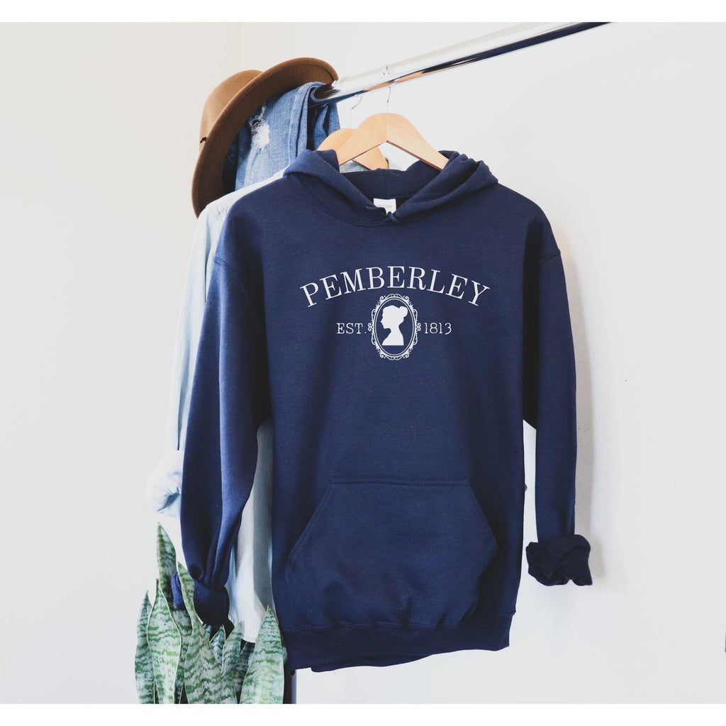 Pemberley Silhouette Hoodie - Jane Austen Inspired Bookish Hoodie - Liam & Lore