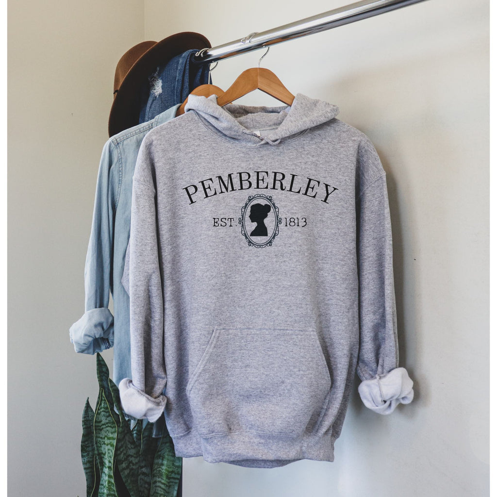 Pemberley Silhouette Hoodie - Jane Austen Inspired Bookish Hoodie - Liam & Lore