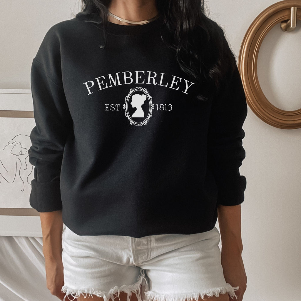 Pemberley Silhouette Sweatshirt - Jane Austen Inspired Bookish Sweatshirt - Liam & Lore