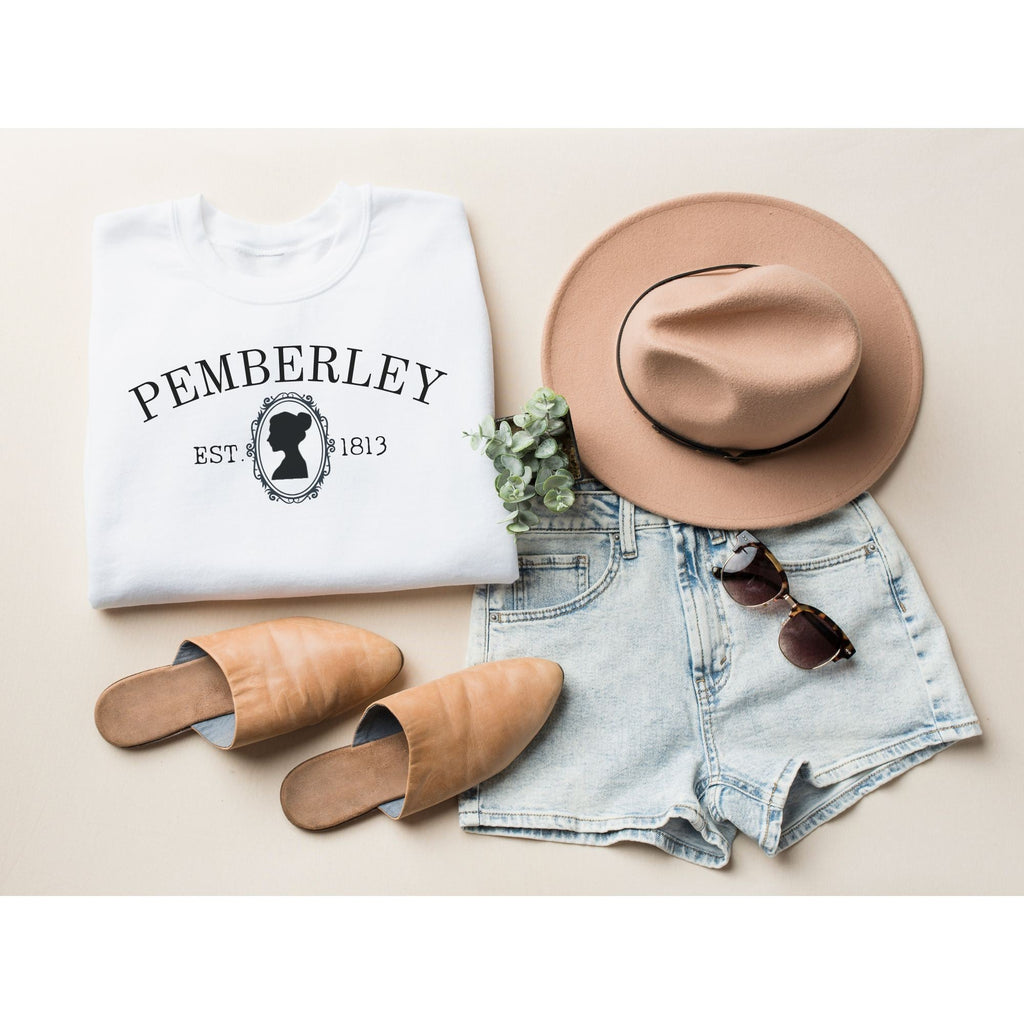 Pemberley Silhouette Sweatshirt - Jane Austen Inspired Bookish Sweatshirt - Liam & Lore