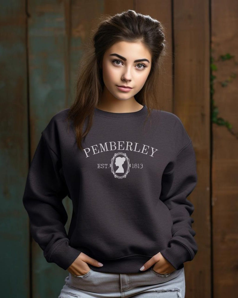 Pemberley Silhouette Sweatshirt - Jane Austen Inspired Bookish Sweatshirt - Liam & Lore