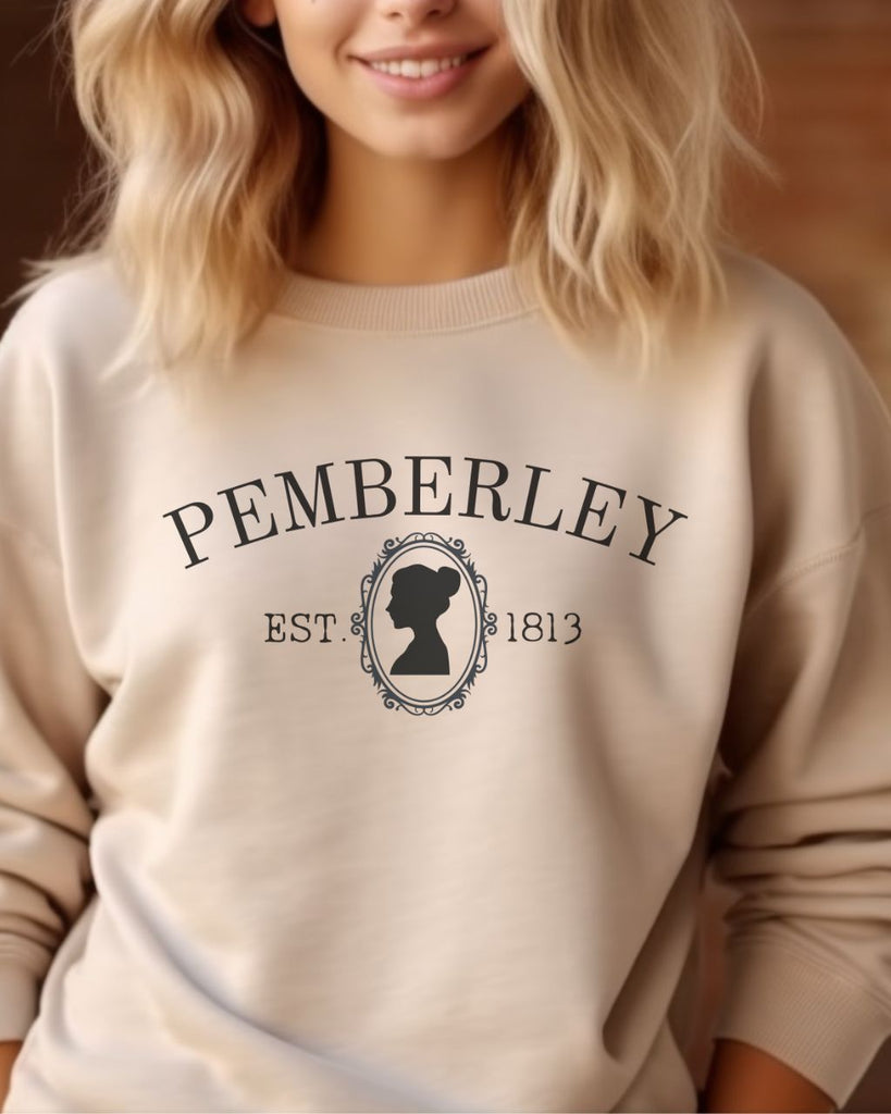 Pemberley Silhouette Sweatshirt - Jane Austen Inspired Bookish Sweatshirt - Liam & Lore