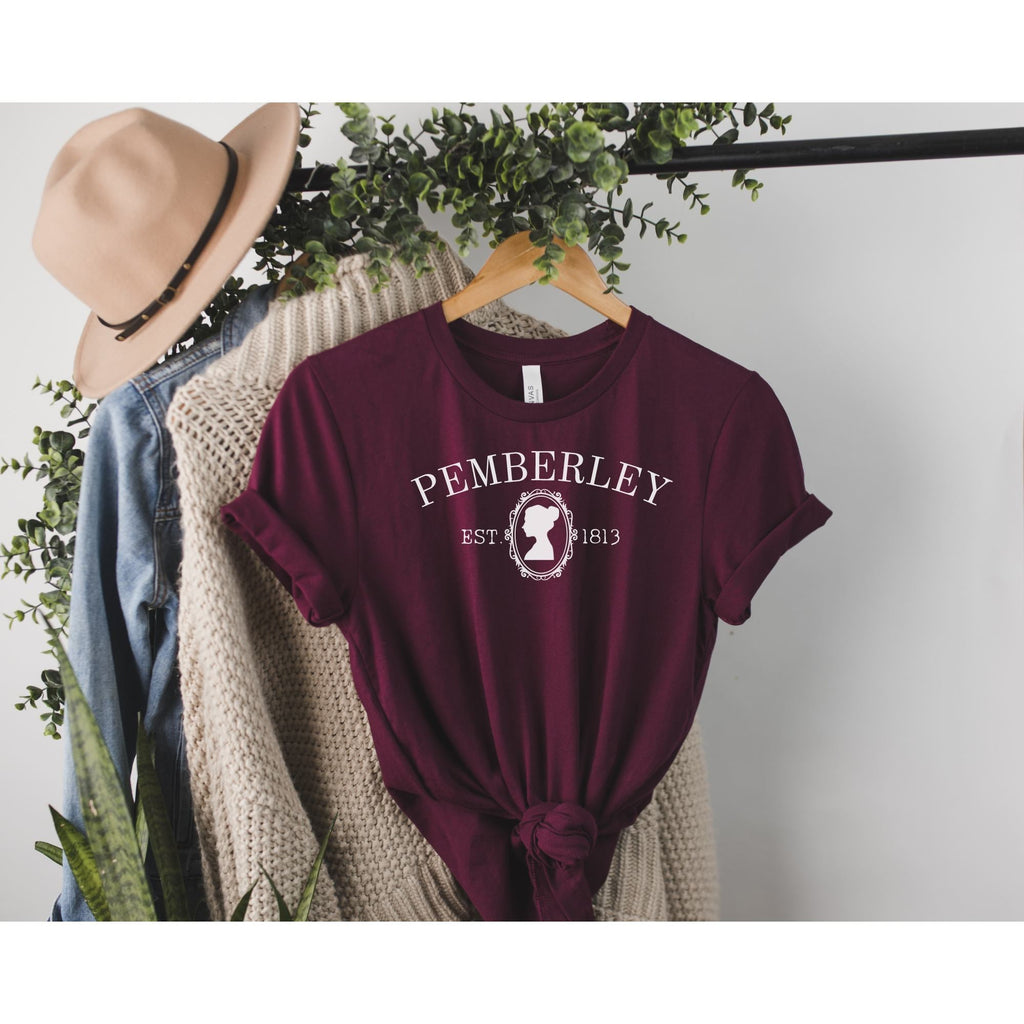 Pemberley Silhouette T-Shirt - Jane Austen Inspired Bookish Shirt - Liam & Lore