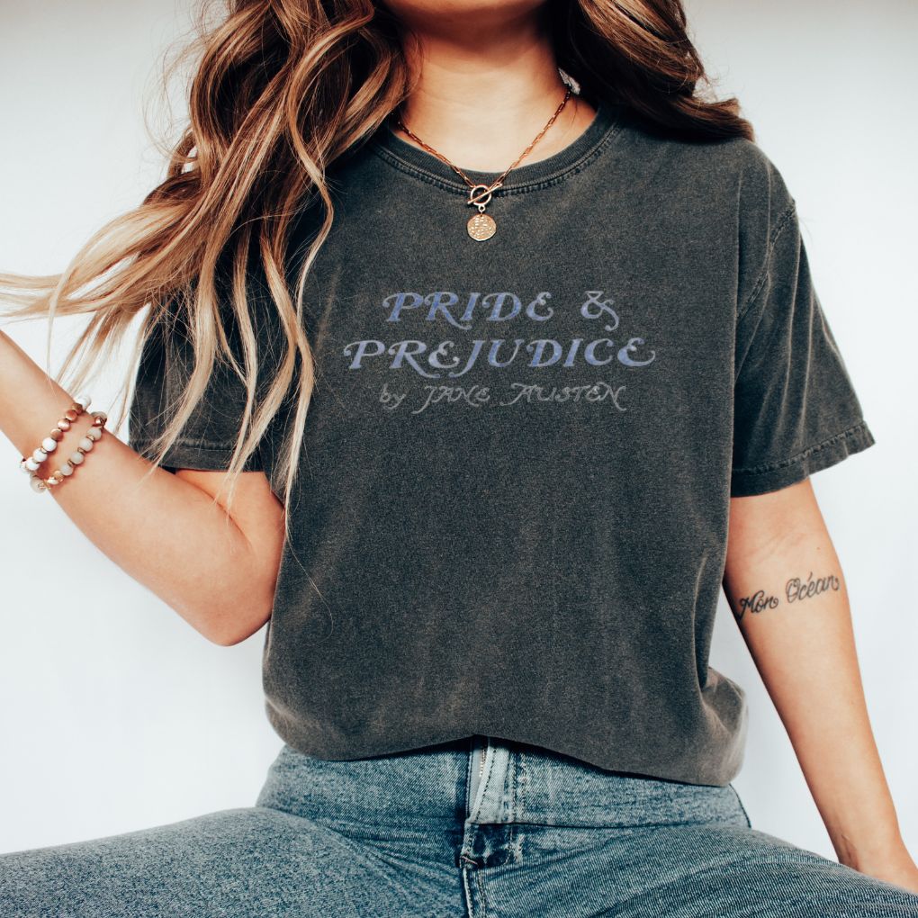 Pride And Prejudice Comfort Colors Shirt - Jane Austen Inspired Bookish Shirt - Liam & Lore