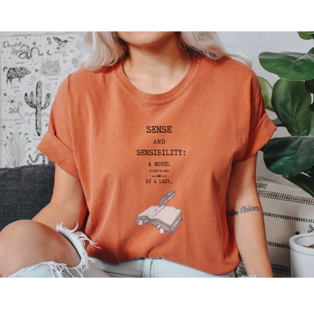 Sense and Sensibility Comfort Colors Shirt - Jane Austen Inspired Bookish Shirt - Liam & Lore