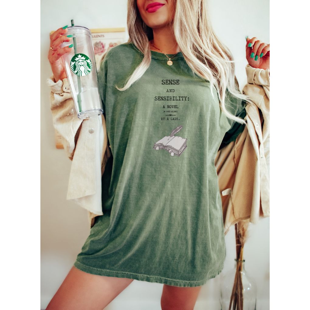 Sense and Sensibility Comfort Colors Shirt - Jane Austen Inspired Bookish Shirt - Liam & Lore