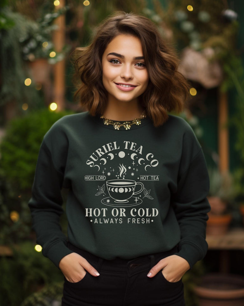 Suriel Tea Co Sweatshirt - ACOTAR Velaris Sarah J. Maas Inspired Sweater - Liam & Lore