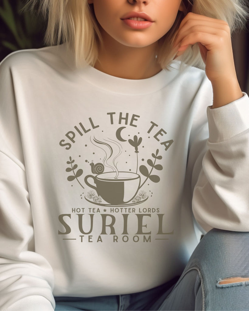 Suriel Tea Co Sweatshirt - ACOTAR Velaris Sarah J. Maas Inspired Sweater - Liam & Lore