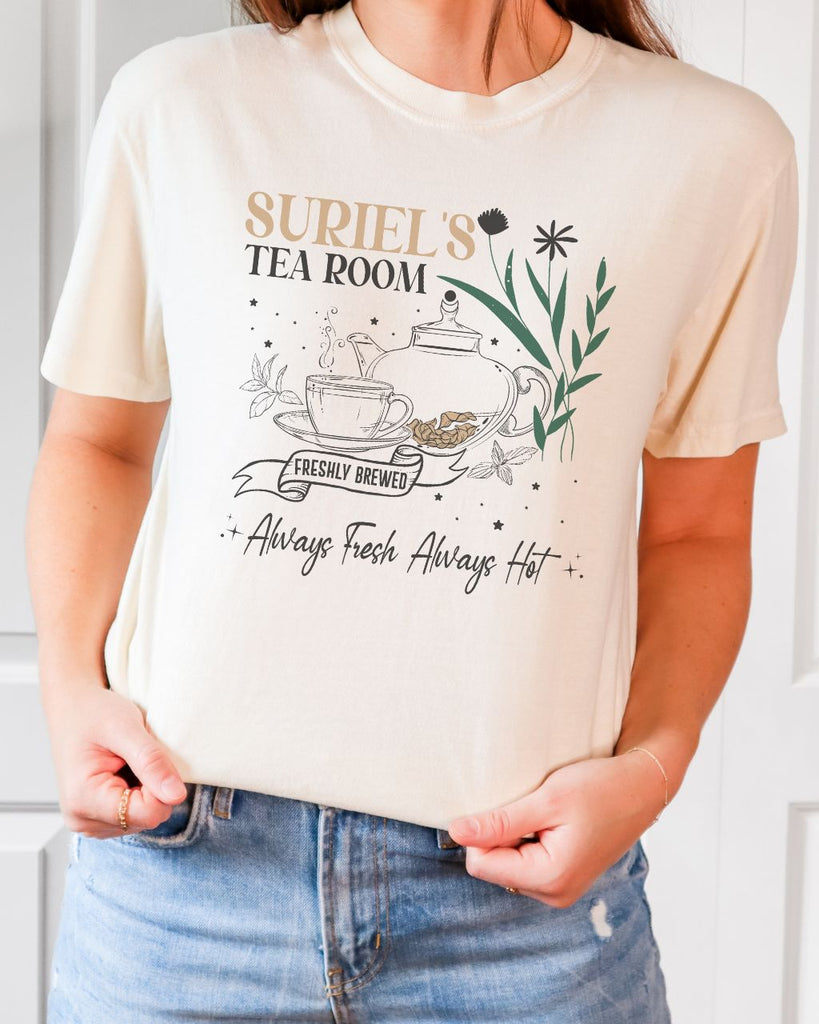 Suriel's Tea Room Comfort Colors T-Shirt - ACOTAR Sarah J. Maas Inspired Tee - Liam & Lore