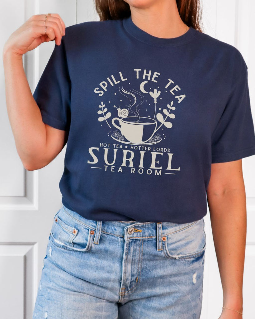 Suriel's Tea Room Comfort Colors T-Shirt - ACOTAR Sarah J. Maas Inspired Tee - Liam & Lore