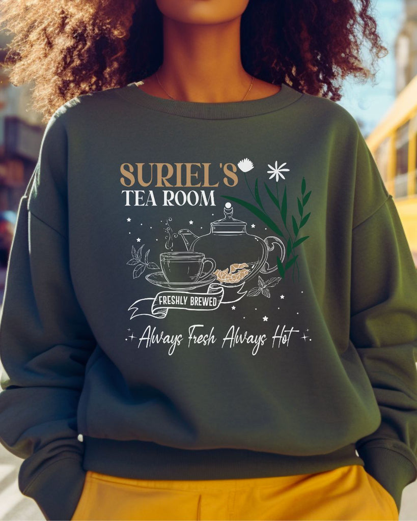 Suriel's Tea Room Sweatshirt - ACOTAR Velaris Sarah J. Maas Inspired Sweater - Liam & Lore
