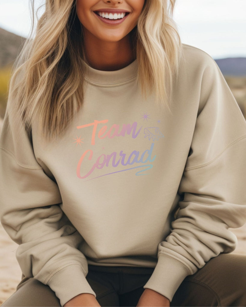 Team Conrad Sweatshirt | The Summer I Turned Pretty Merch (TSITP Gradient Design) - Liam & Lore