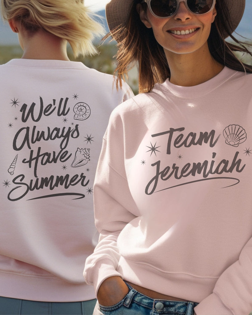 Team Jeremiah Sweatshirt | The Summer I Turned Pretty Bookish Merch - Liam & Lore