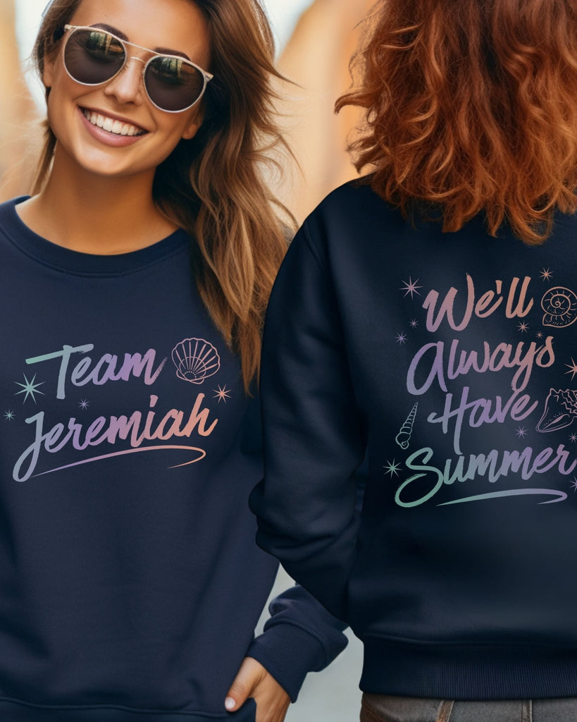 Team Jeremiah Sweatshirt | The Summer I Turned Pretty Merch (TSITP Gradient Design) - Liam & Lore
