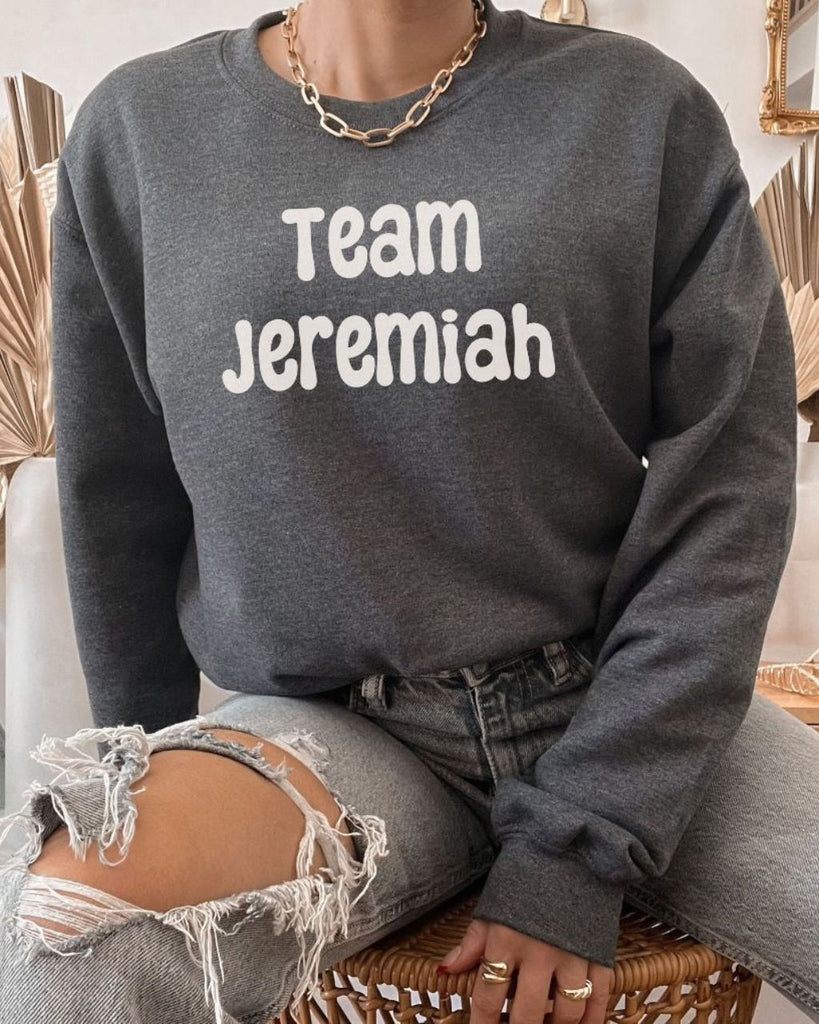 Team Jeremiah TSITP Sweatshirt - Jenny Han Bookish Inspired Sweater - Liam & Lore